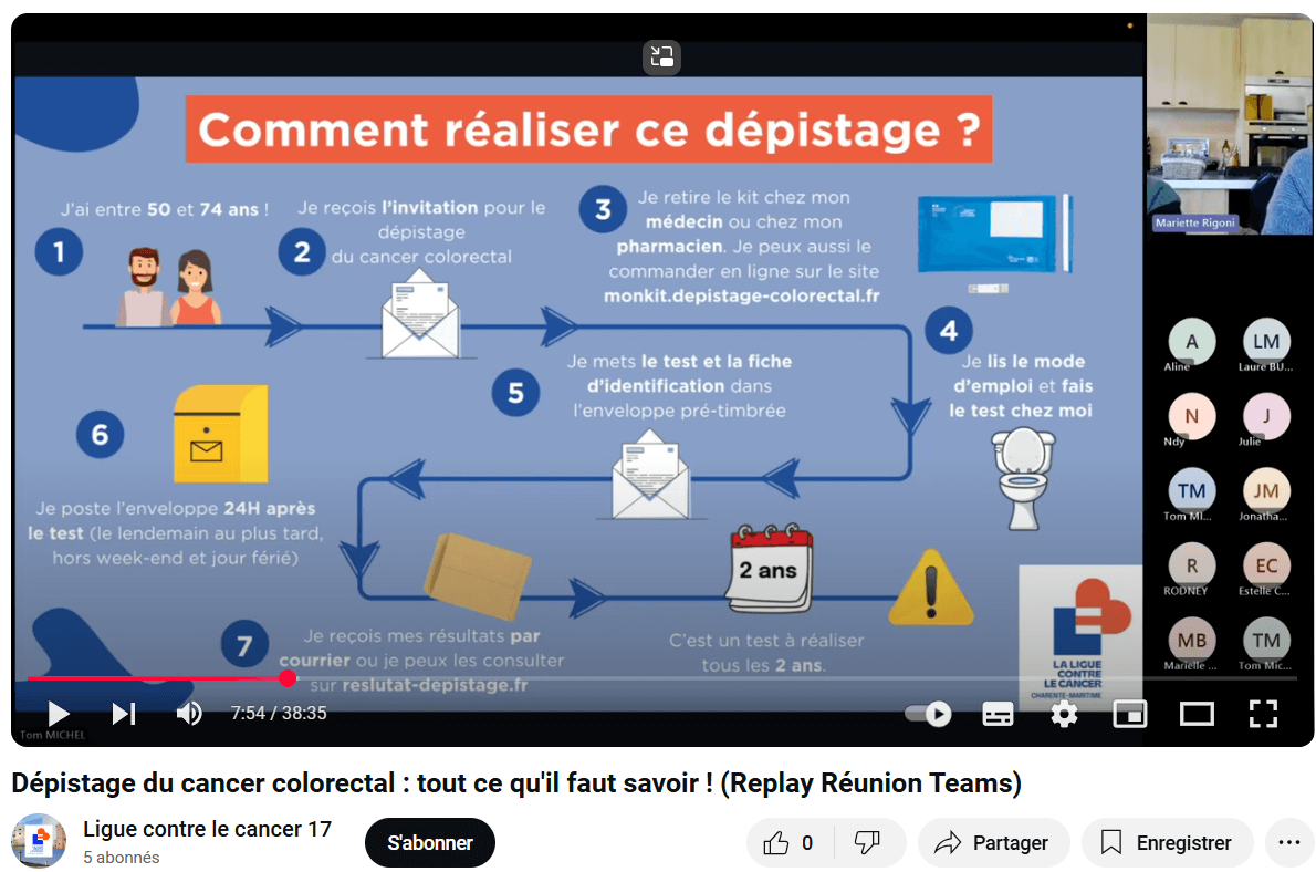 Webinaire dépistage La Ligue